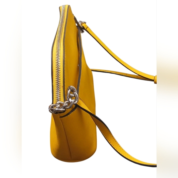 Calvin Klein - NWOT, Yellow Crossbody Bag, Adjustable Strap, Zippered Closure, - Picture 5 of 12